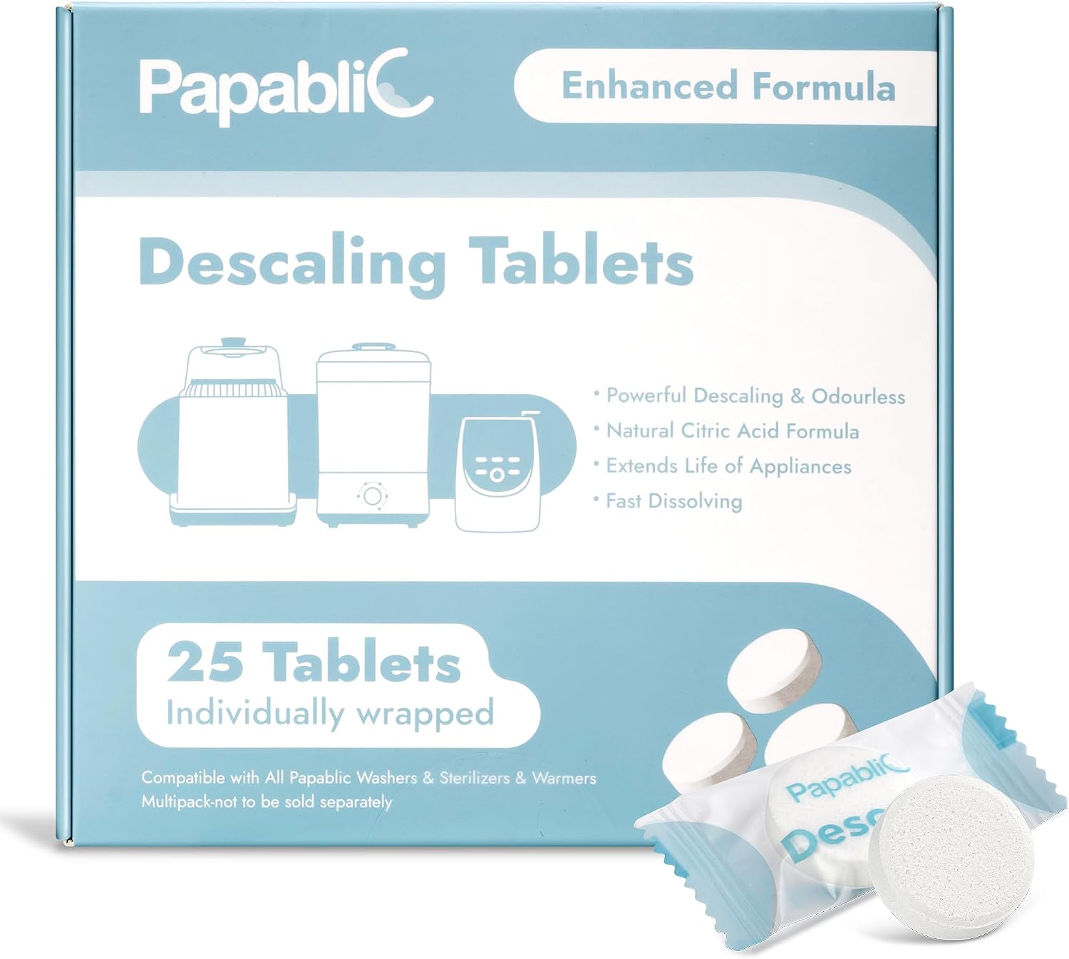 Detalle de Papablic Descaling Tablets, 25 Count
