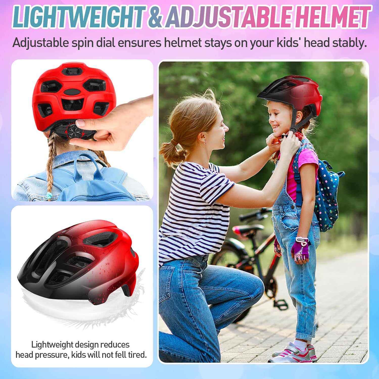 Thumbnail 4 de RaMokey Kids Bike Helmet for Boys & Girls (50-56cm) – Protective Cycling Helmet with Visor