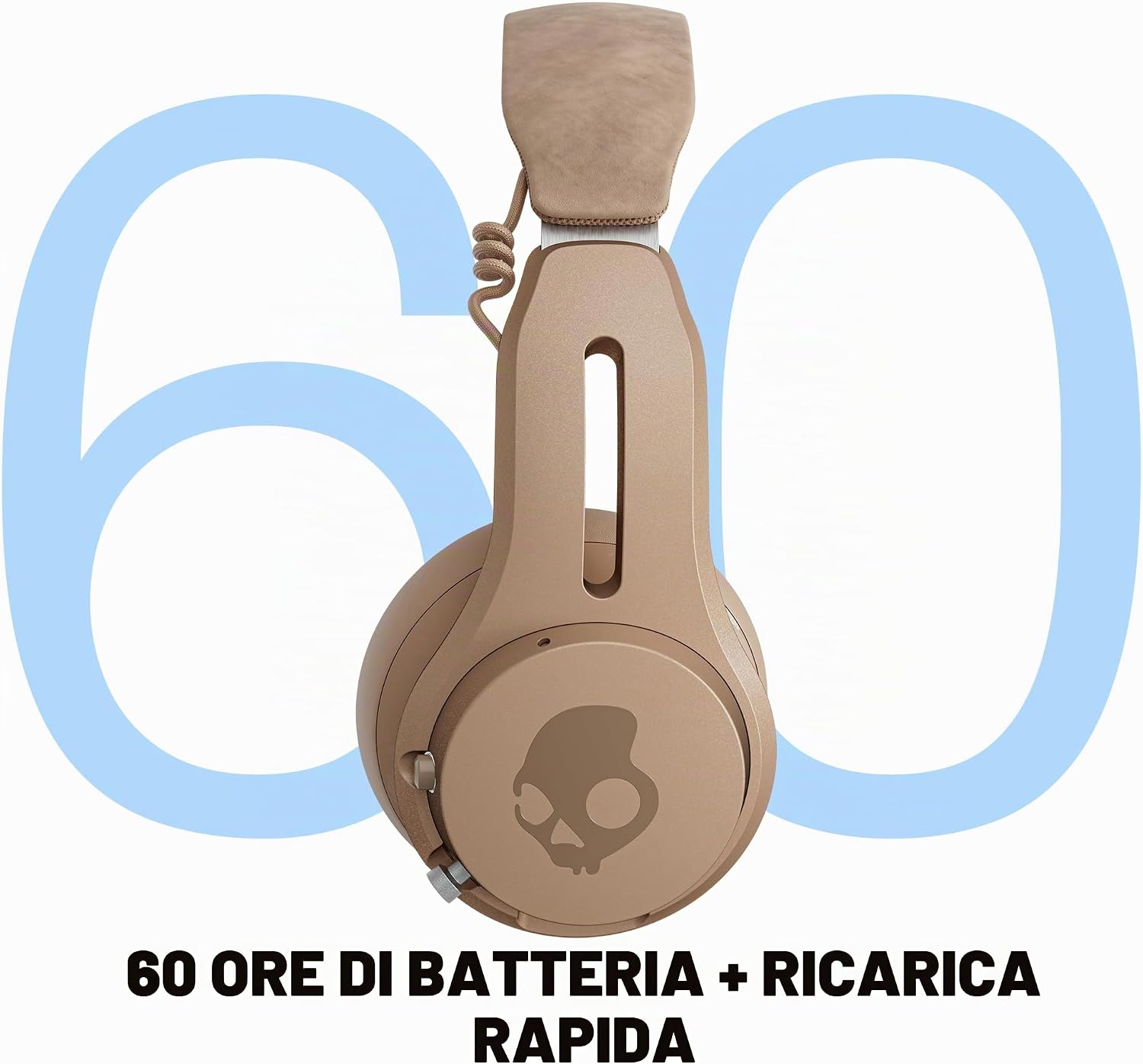 Detalle de Skullcandy Icon ANC: cuffie on-ear wireless con ANC, autonomia fino a 60 ore e IPX4