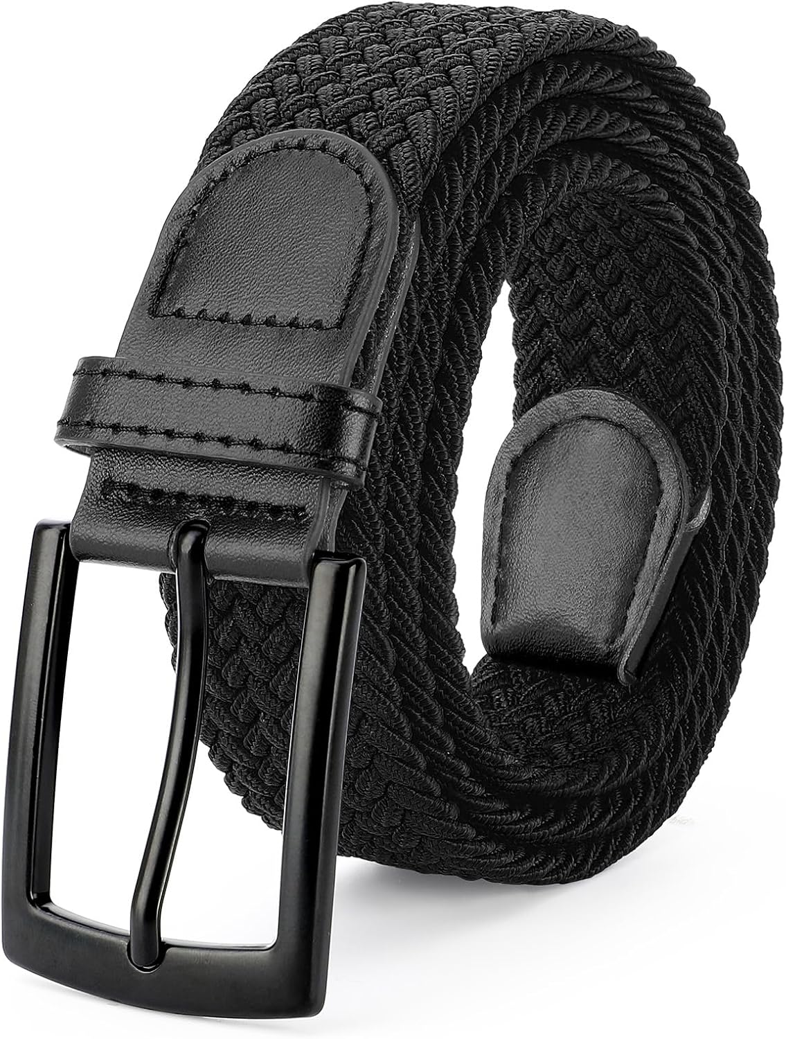 Detalle de SUOSDEY Men's Braided Belt 1.3-Inch