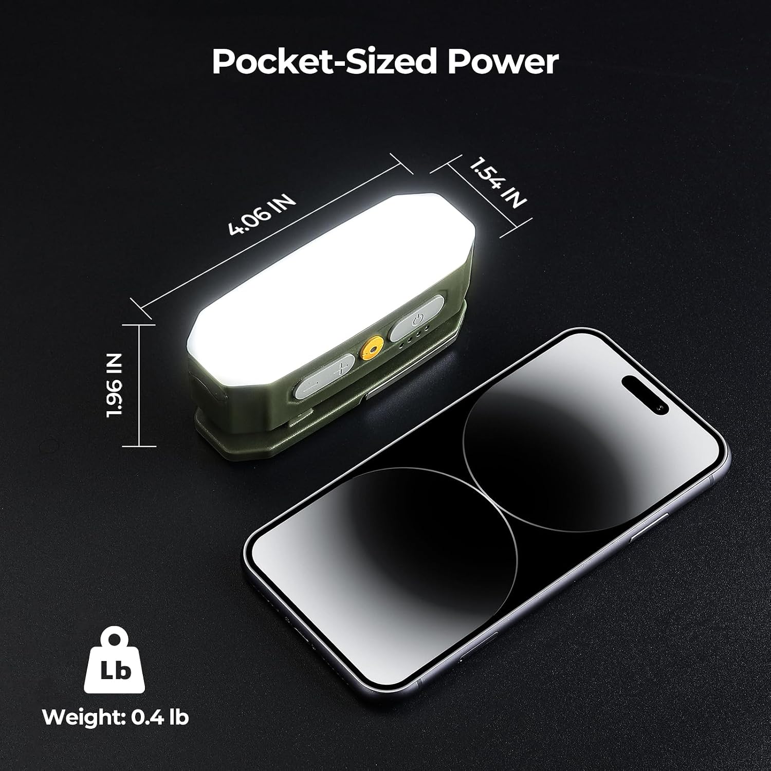 Detalle 2 de BougeRV Camping Light Rechargeable: 3200mAh Bivvy Light with Motion Sensor