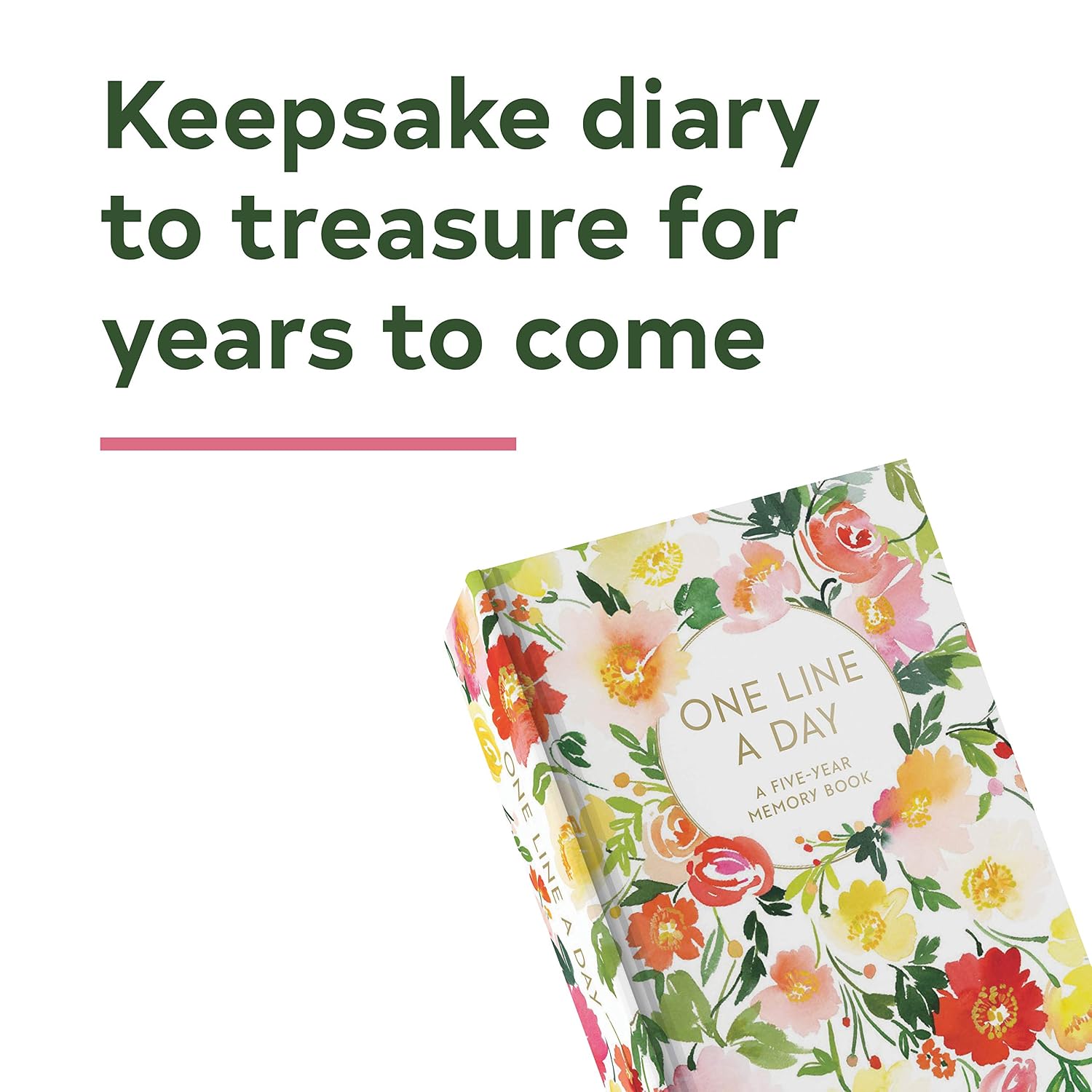 Detalle de Floral One Line a Day: A Five-Year Memory Book for Daily Reflections