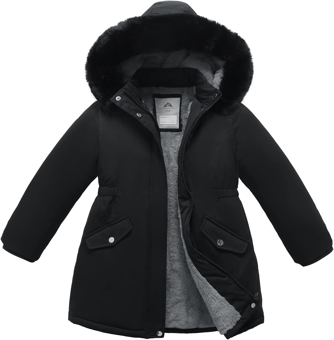 Detalle de CICVSOC Girl's Long Waterproof Winter Coat 1️⃣