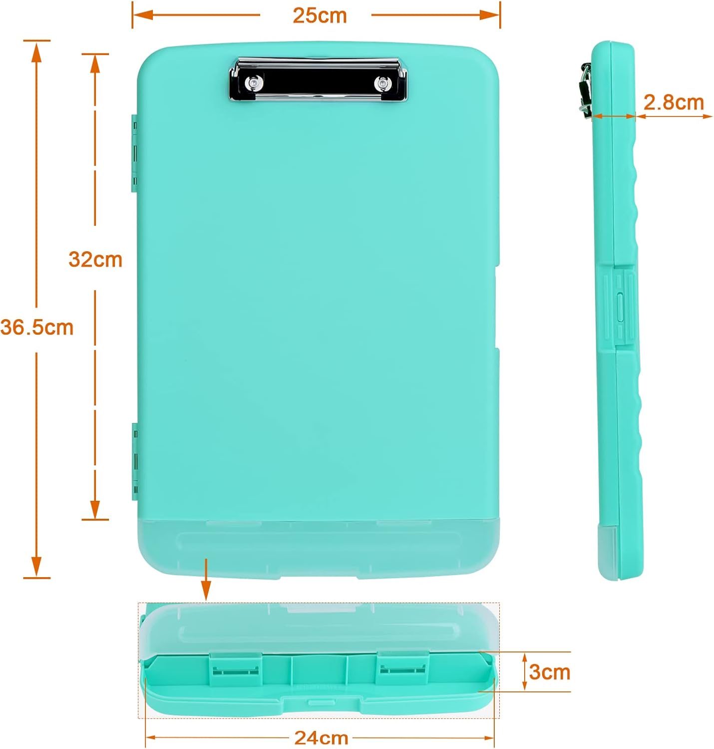 Detalle de ZCZN Portablocco A4 con Scomparto: portatile, robusto e versatile per scuola e ufficio
