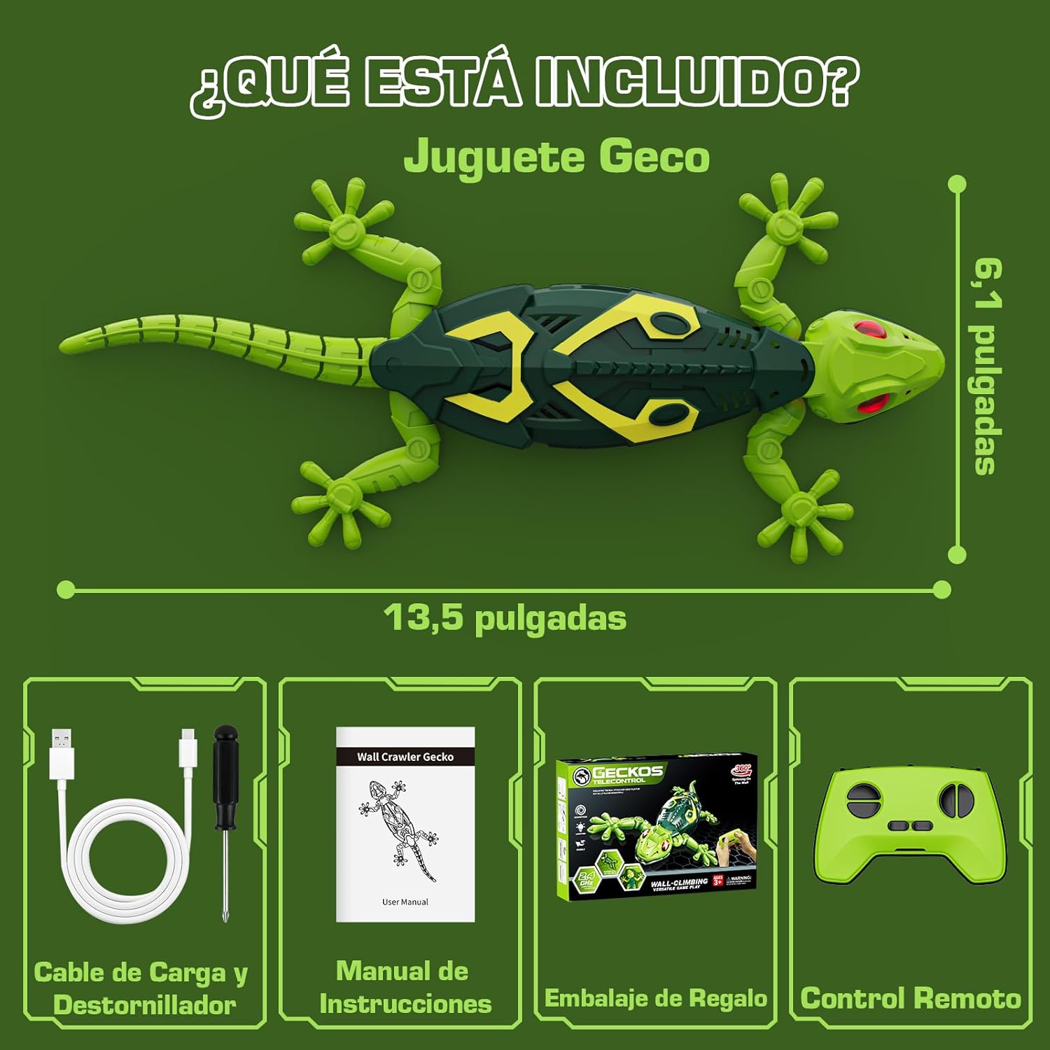 Detalle 2 de Yidoroye Gecko-Kletterroboter mit 10 m Reichweite