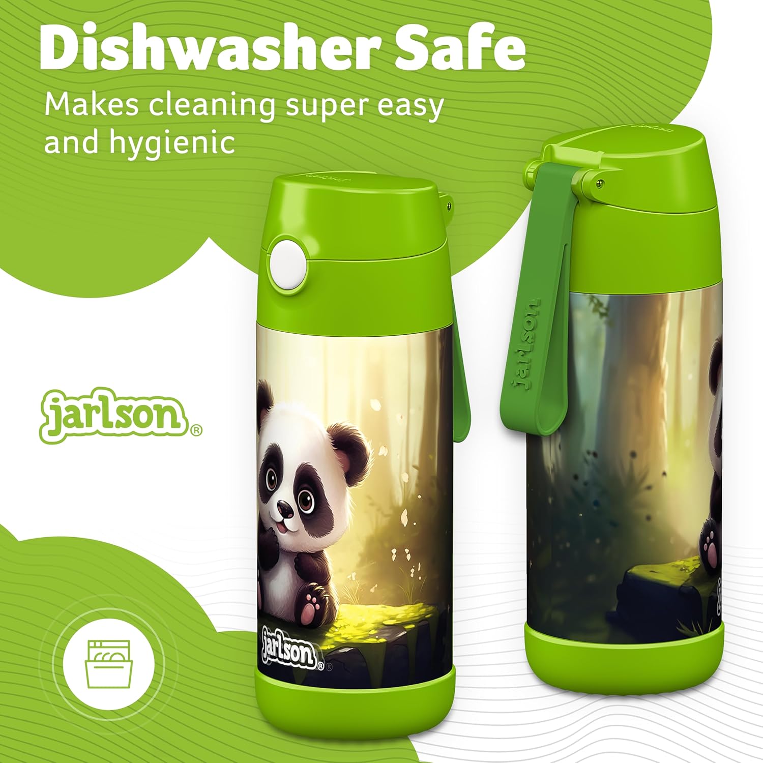 Detalle de Jarlson CHARLI 350ml borraccia termica per bambini 📗