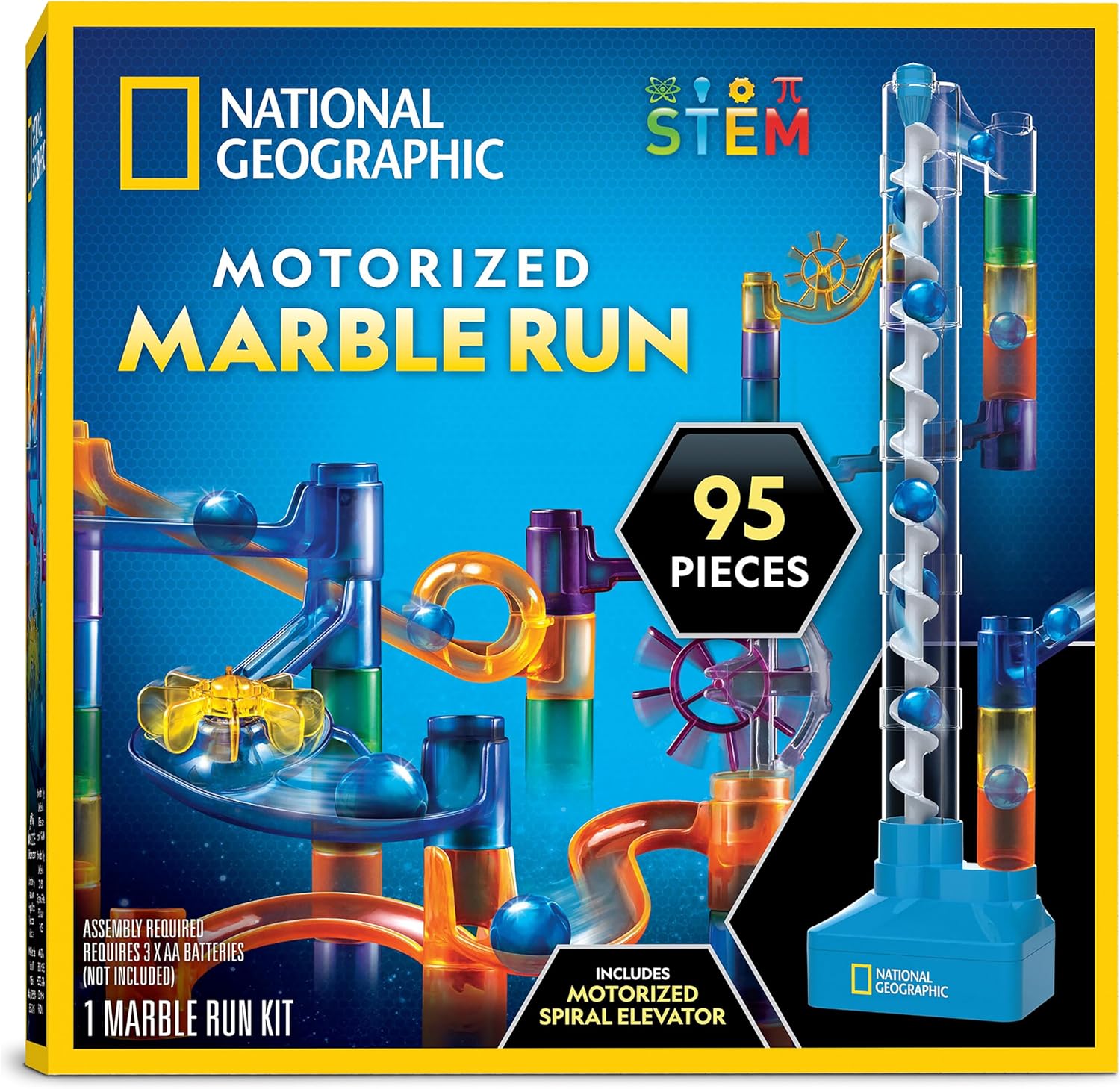 Detalle de National Geographic Marble Run with Motorized Elevator (95-Piece Kit)