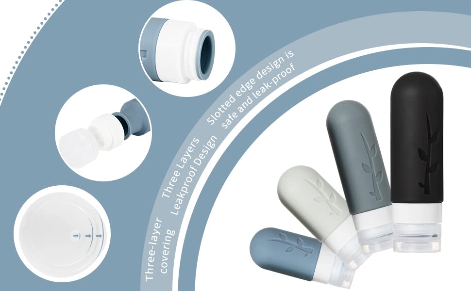 Thumbnail 4 de 18-Pack TSA Approved Silicone Travel Bottles