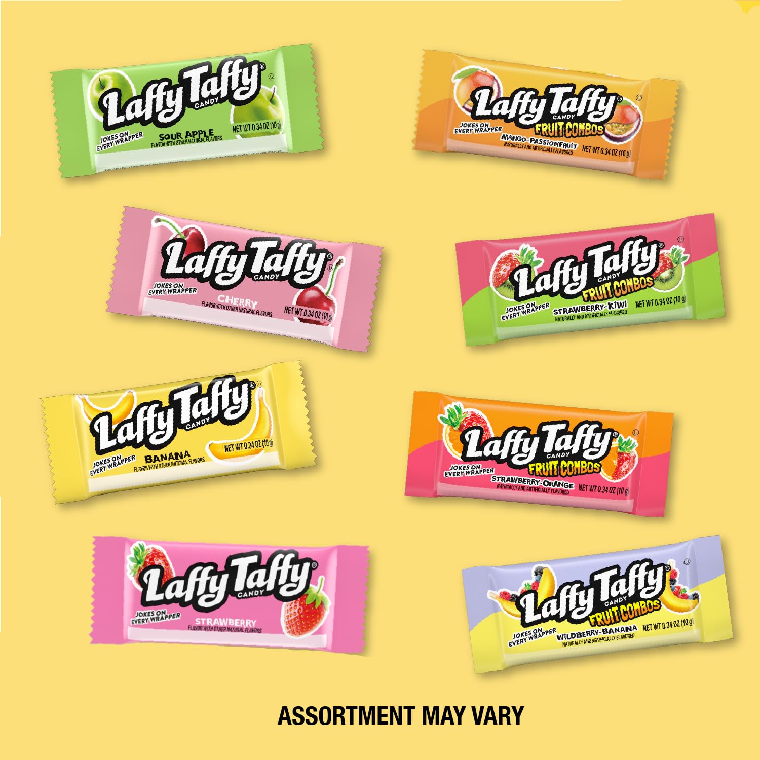 Detalle 2 de Laffy Taffy Assorted Mini Bars, 135 Count, 45.9 oz, Fruit Flavors