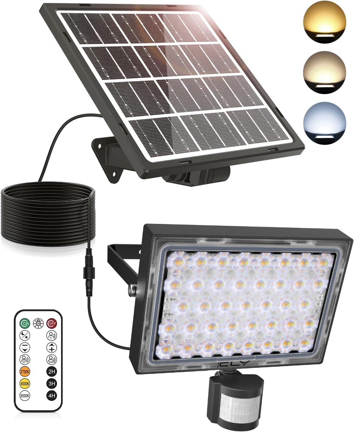Detalle de CLY Foco Led Solar Exterior 30W 2600LM