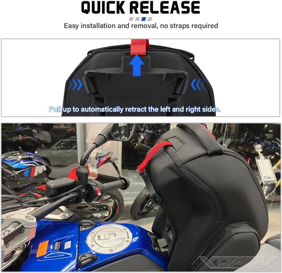 Detalle de YDADV R 1300 GSA Quick Lock: Borsa Serbatoio 12L per BMW R 1300 GS Adventure