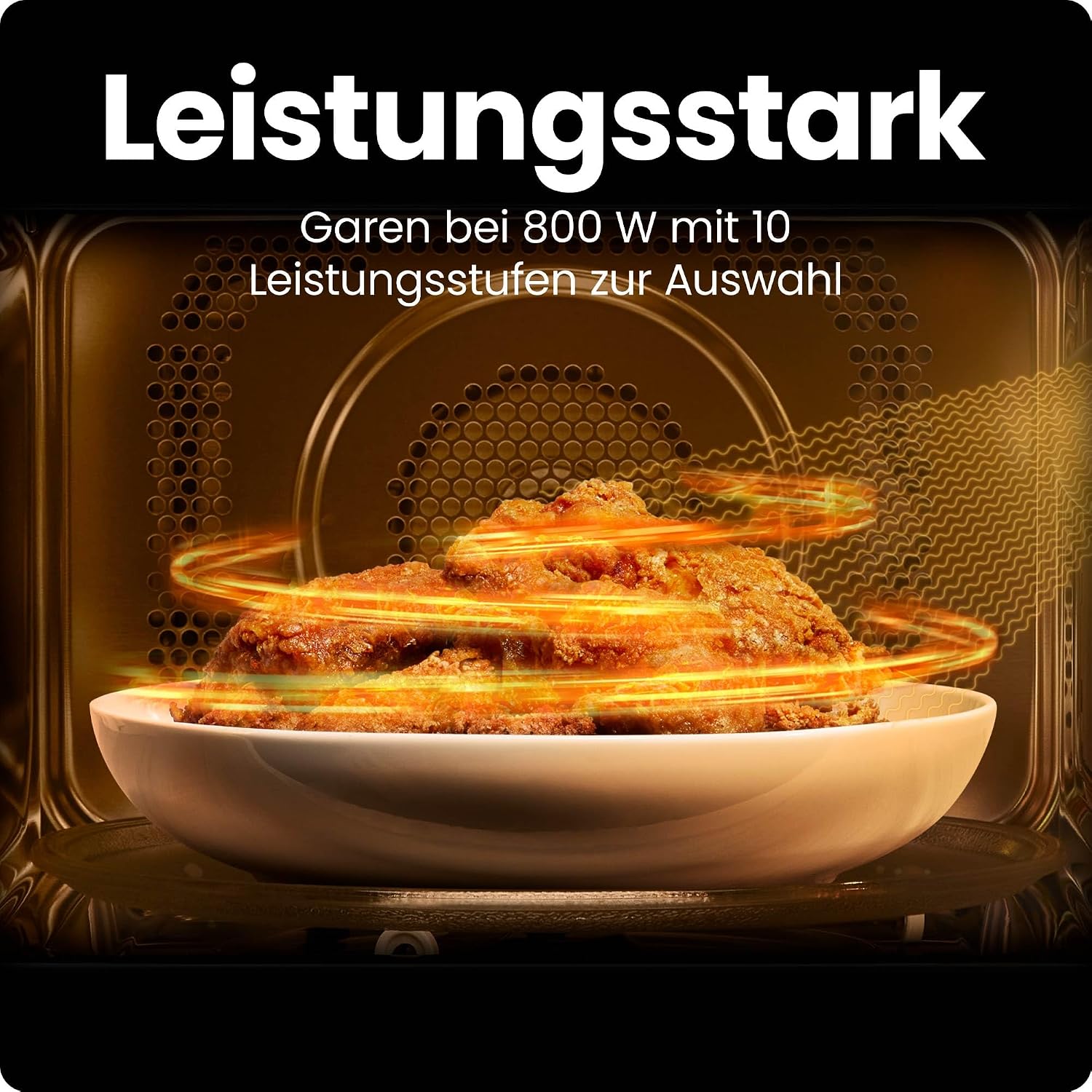 Detalle de Chefman Mikrowelle 20L 800W Mikrowelle ⏲