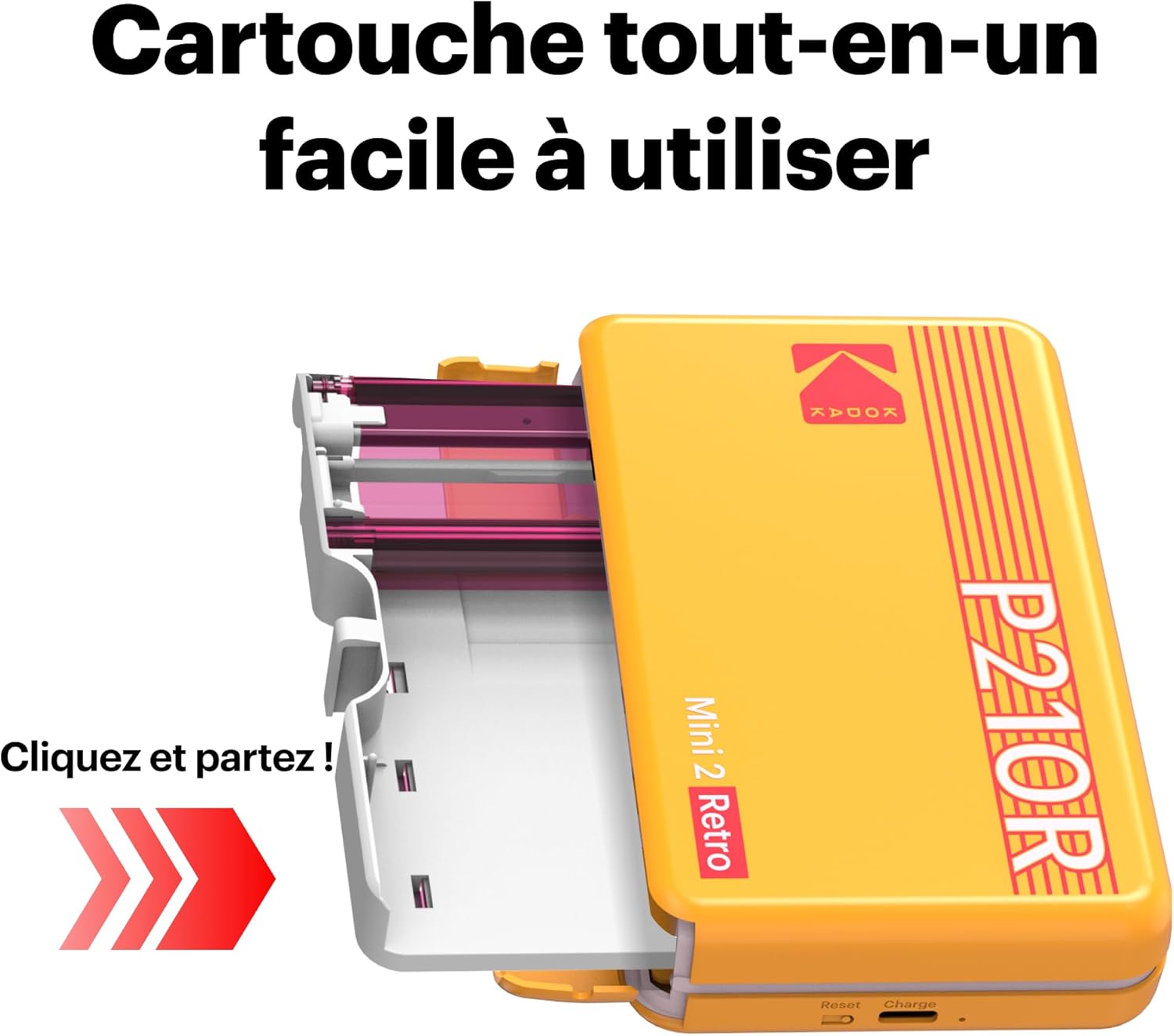 Thumbnail 3 de KODAK Mini 2 Retro imprimante photo 5,3×8,6 cm