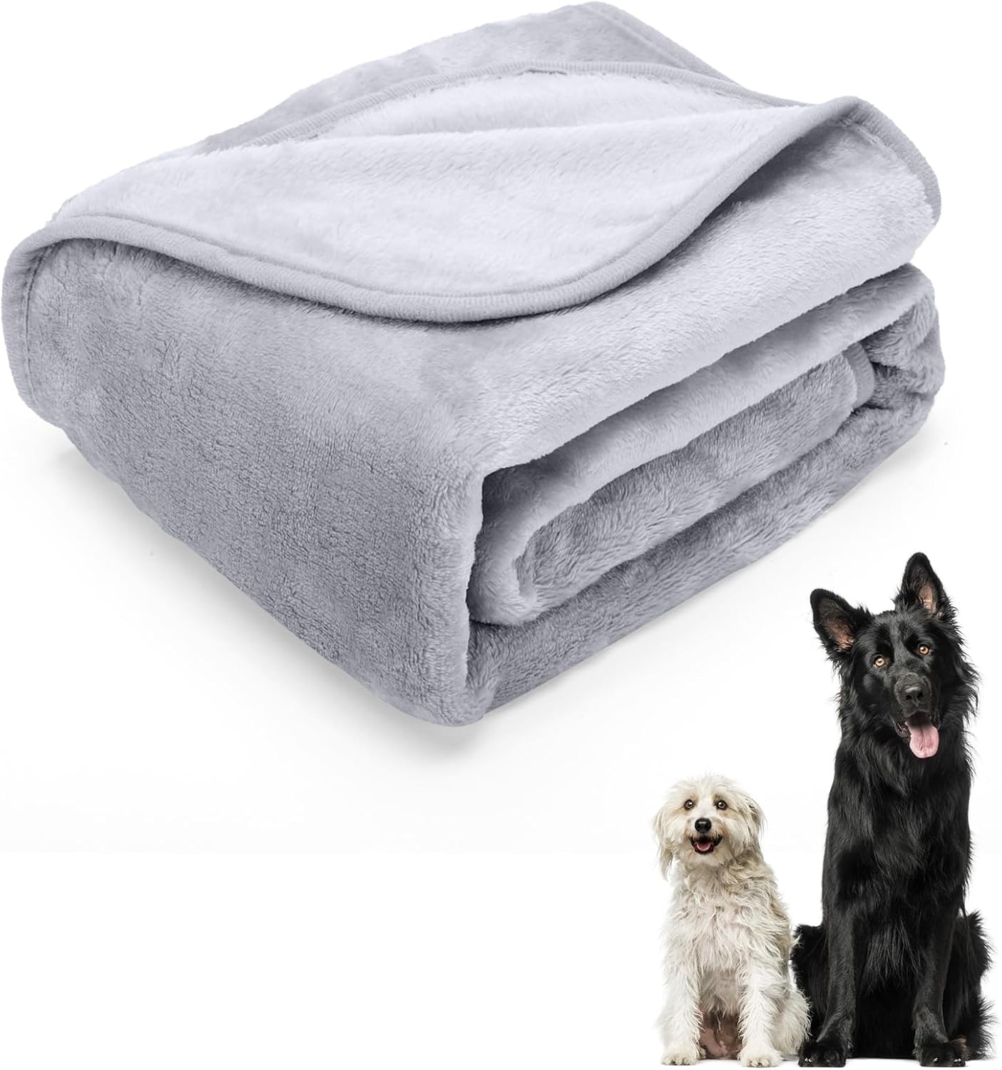 Detalle de Nobleza Flanell Hundedecke 160x100 cm grau