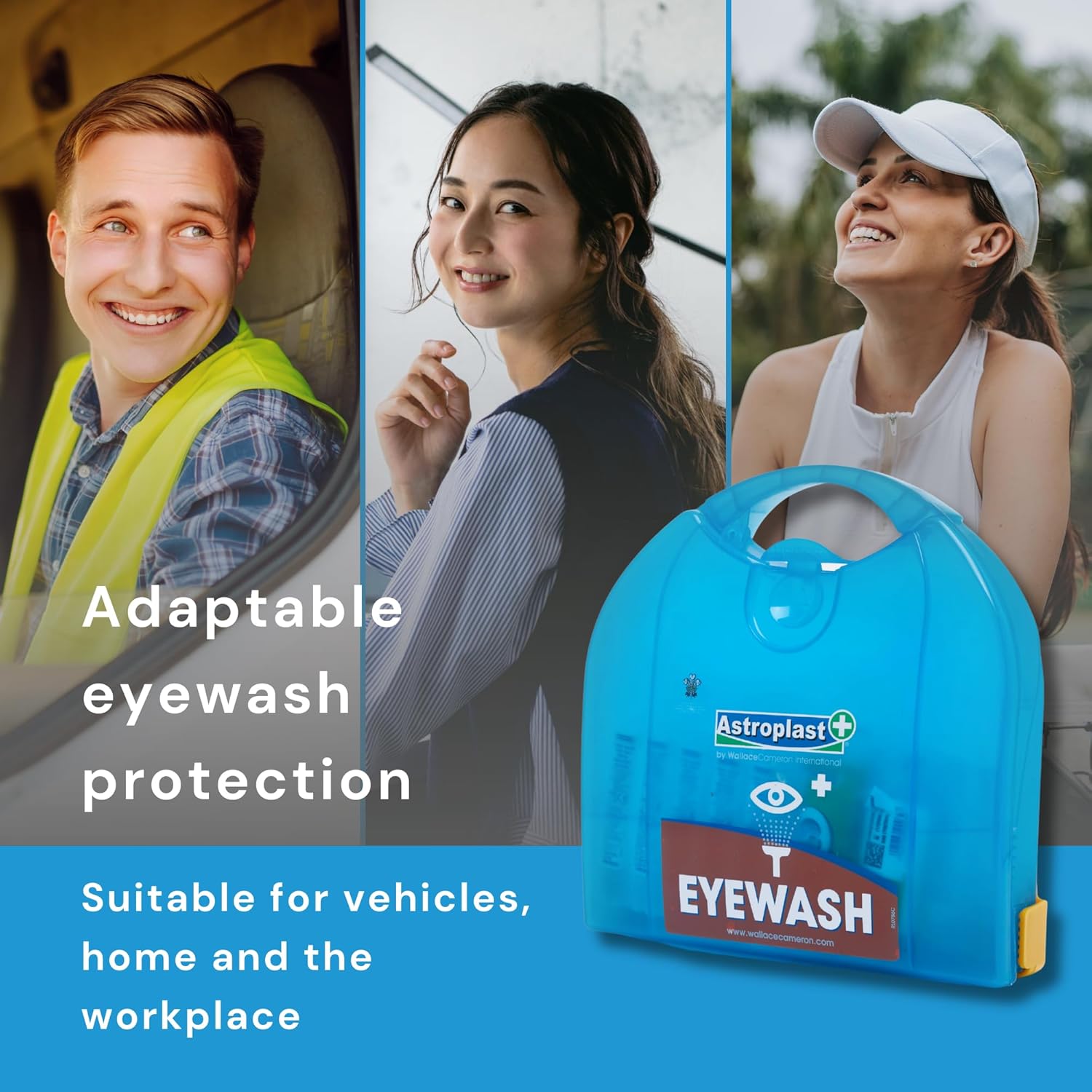 Detalle de Astroplast 1047080 Piccolo Eyewash Dispenser, Blue