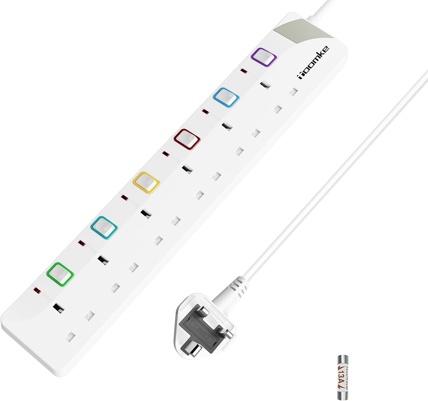 Detalle de Toomke 6 Way Extension Lead 3250W