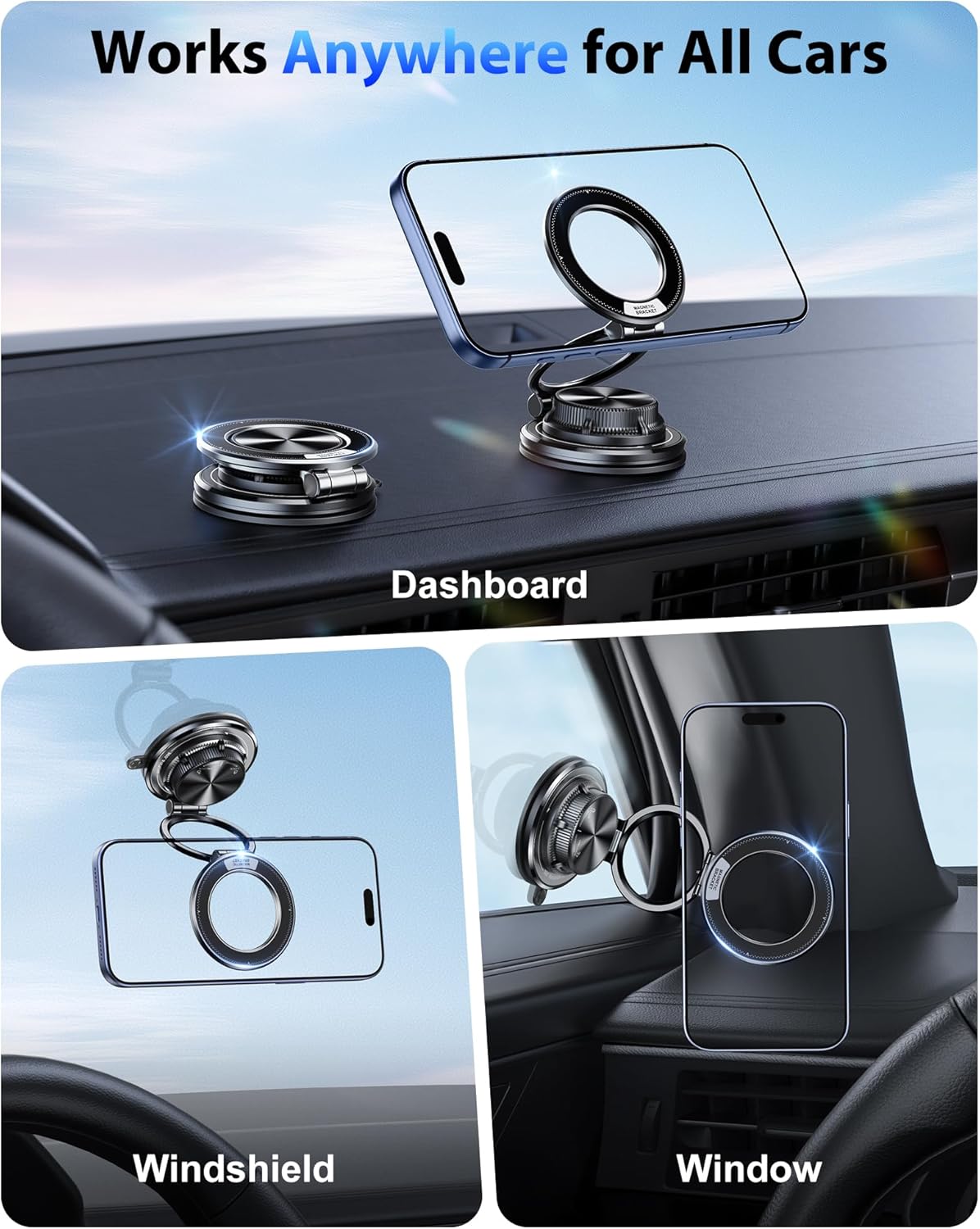 Thumbnail 6 de Glangeh All Metal Magnetic Phone Holder 360°