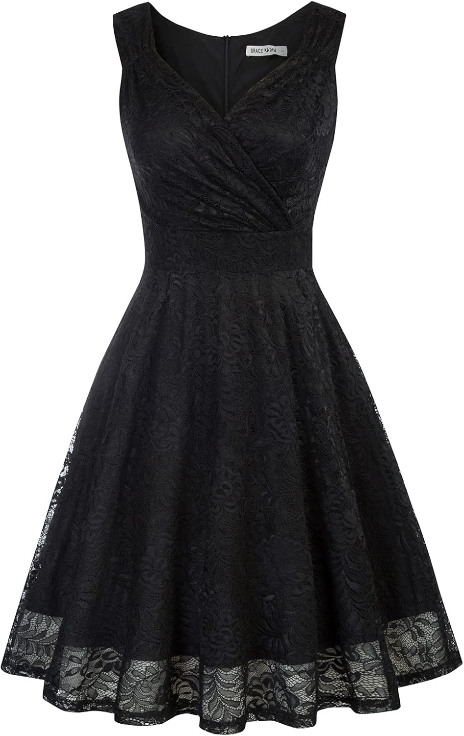 Thumbnail 5 de GRACE KARIN Abito da donna in pizzo rockabilly vintage lunghezza al ginocchio