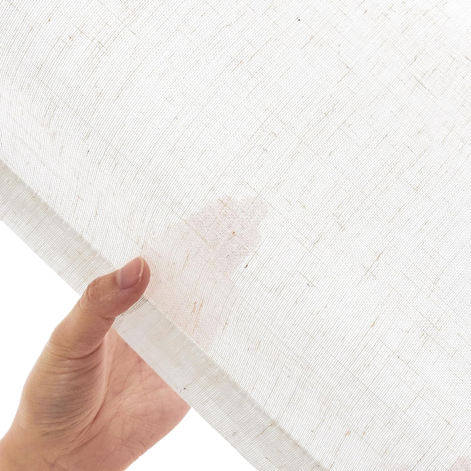 Detalle de Deconovo Lot de 2 Rideaux Lin 140×225 cm 🪟