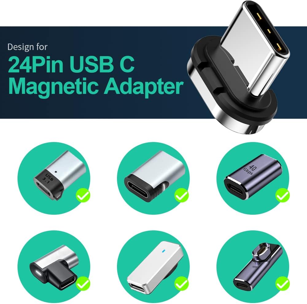 Detalle 2 de HanCenDa 3er-Pack magnetischer USB‑C‑Spitze