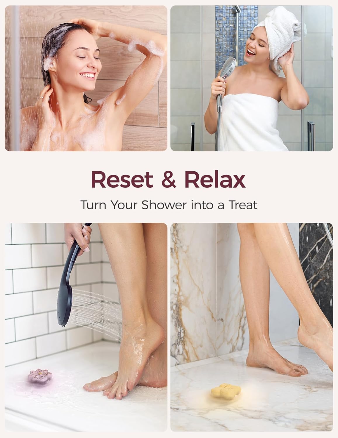 Thumbnail 4 de Momcozy Shower Steamers 14 Pack (7 shapes) with floral scents for home spa showers