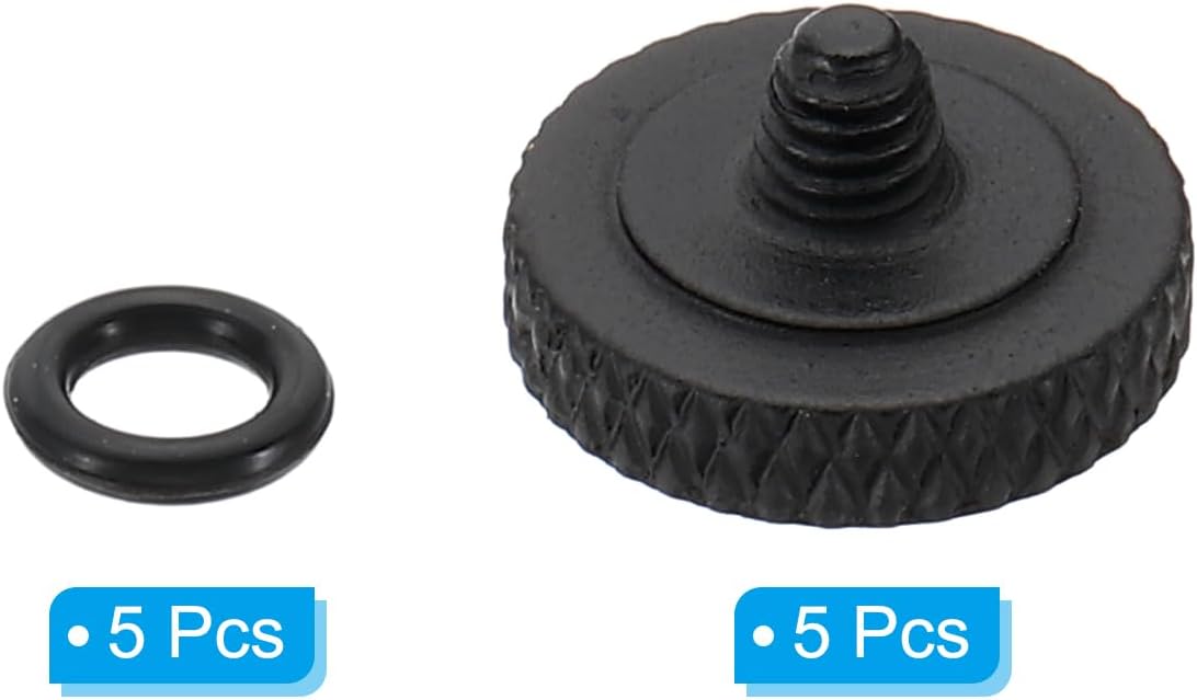 Thumbnail 2 de PATIKIL 5 Pack Soft Shutter Release Button for Cameras (Pure Copper, M3 x 0.5, Matte Black)