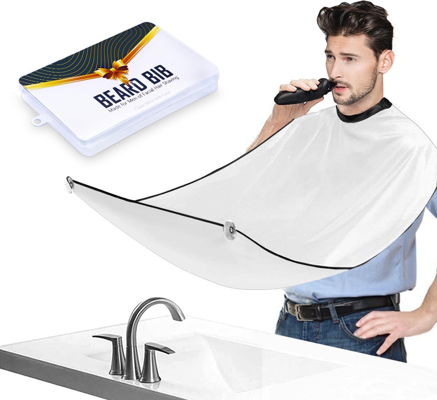 Thumbnail 5 de Beard Bib Apron Beard Trimming Catcher 🪒