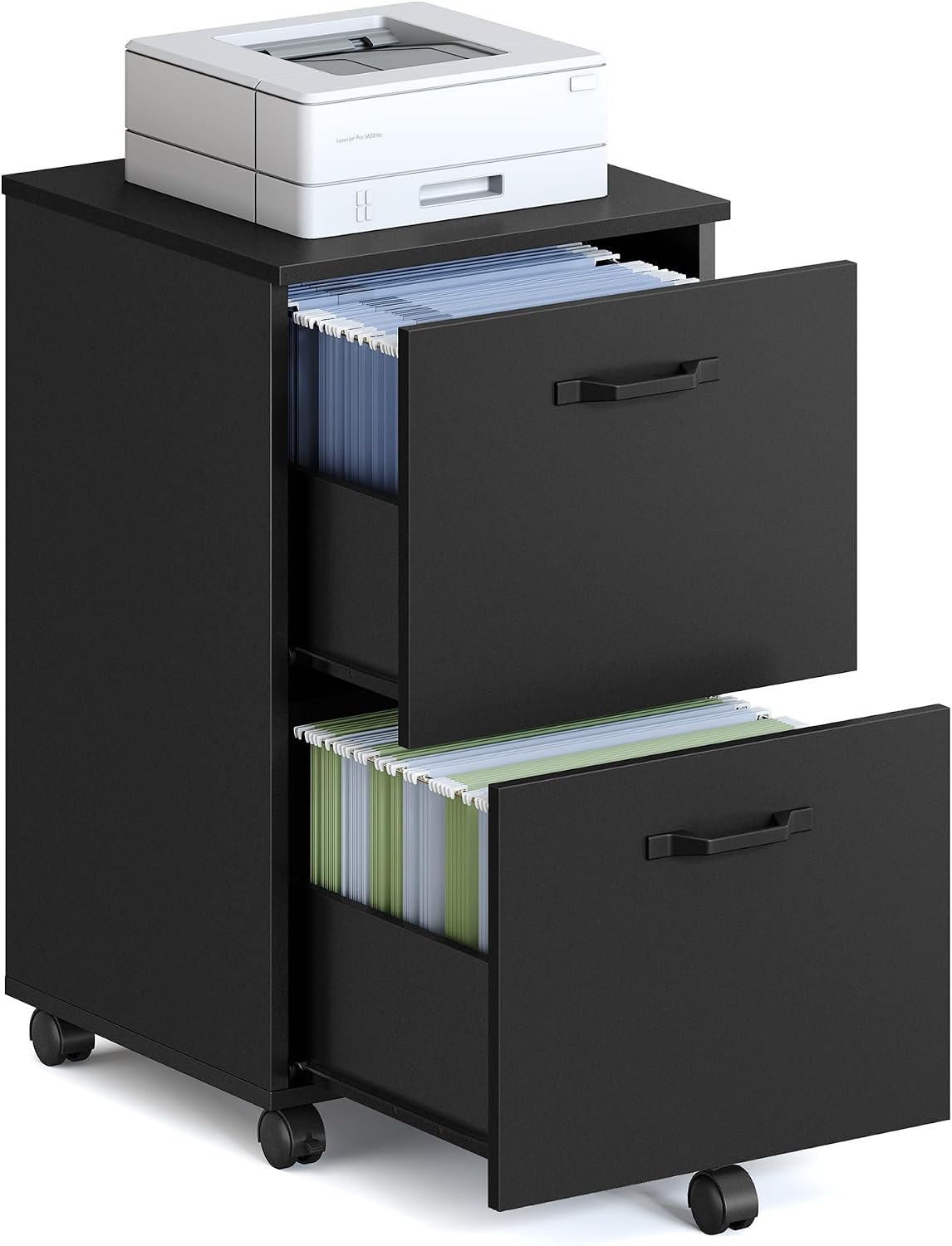 Detalle de VASAGLE UOFC040B16 2-Drawer Rolling File Cabinet 15.7ร16.5ร27.6 in ๐