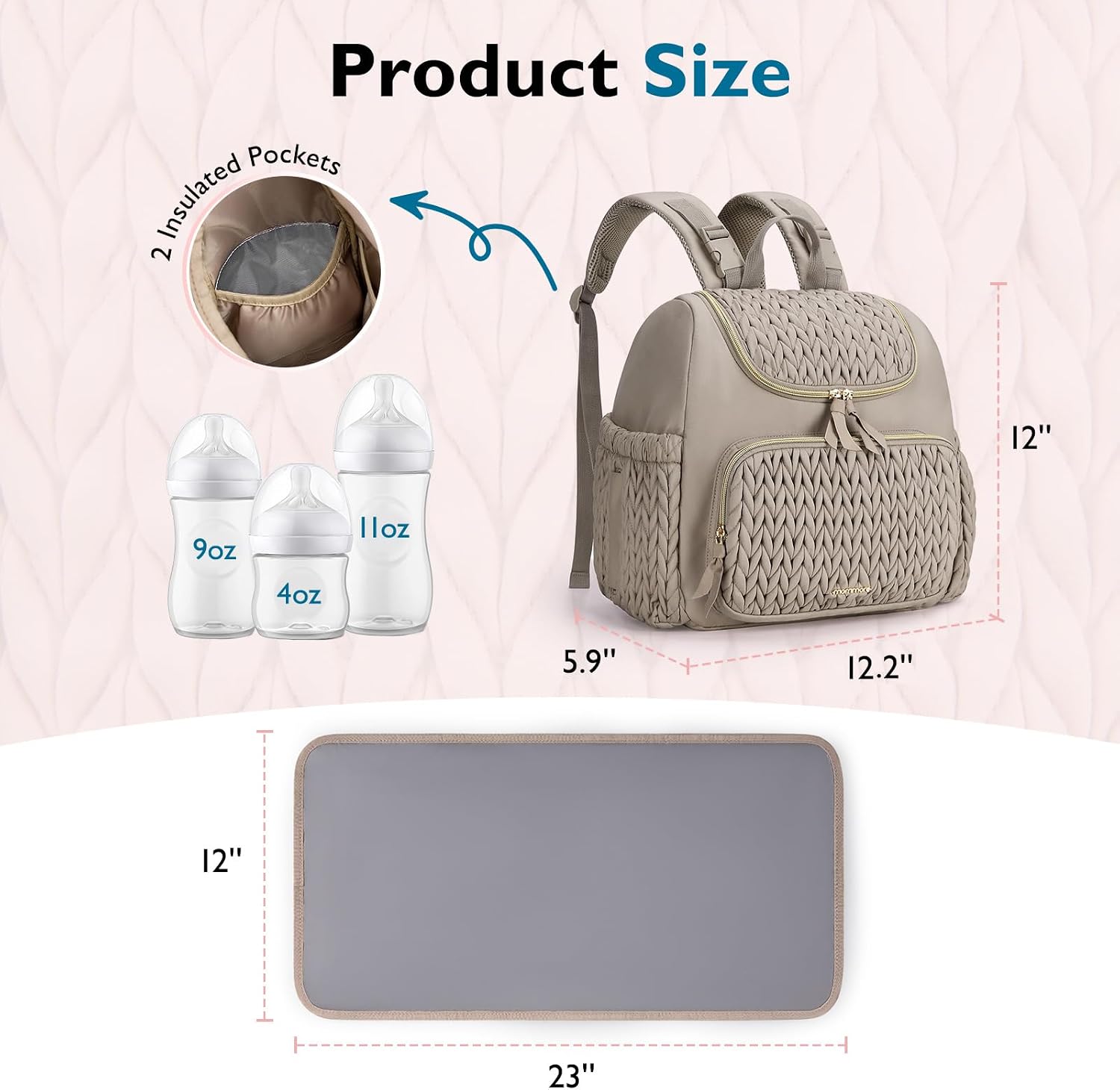Thumbnail 6 de mommore Diaper Backpack in Polyester