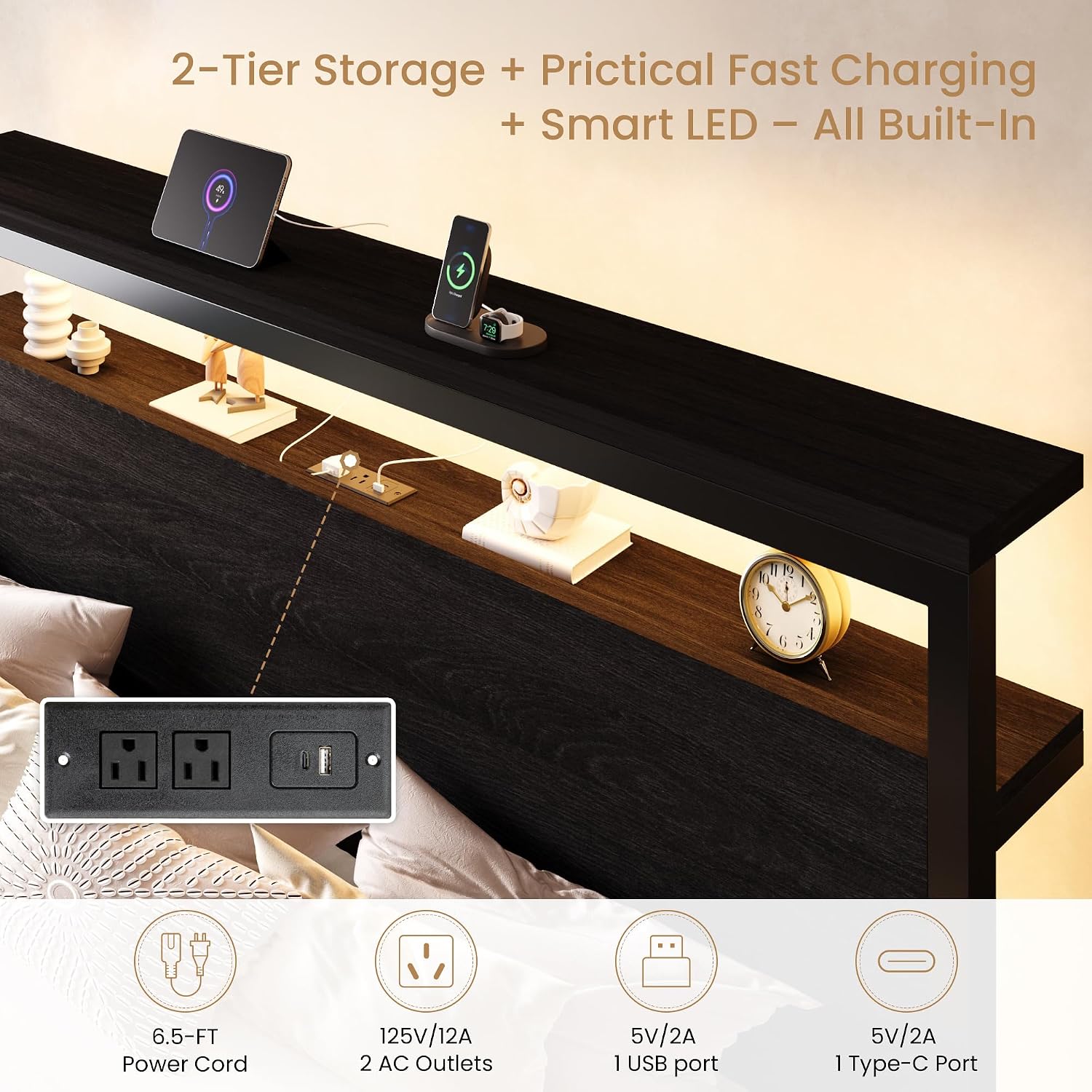 Thumbnail 3 de SHA CERLIN King Bed Frame
