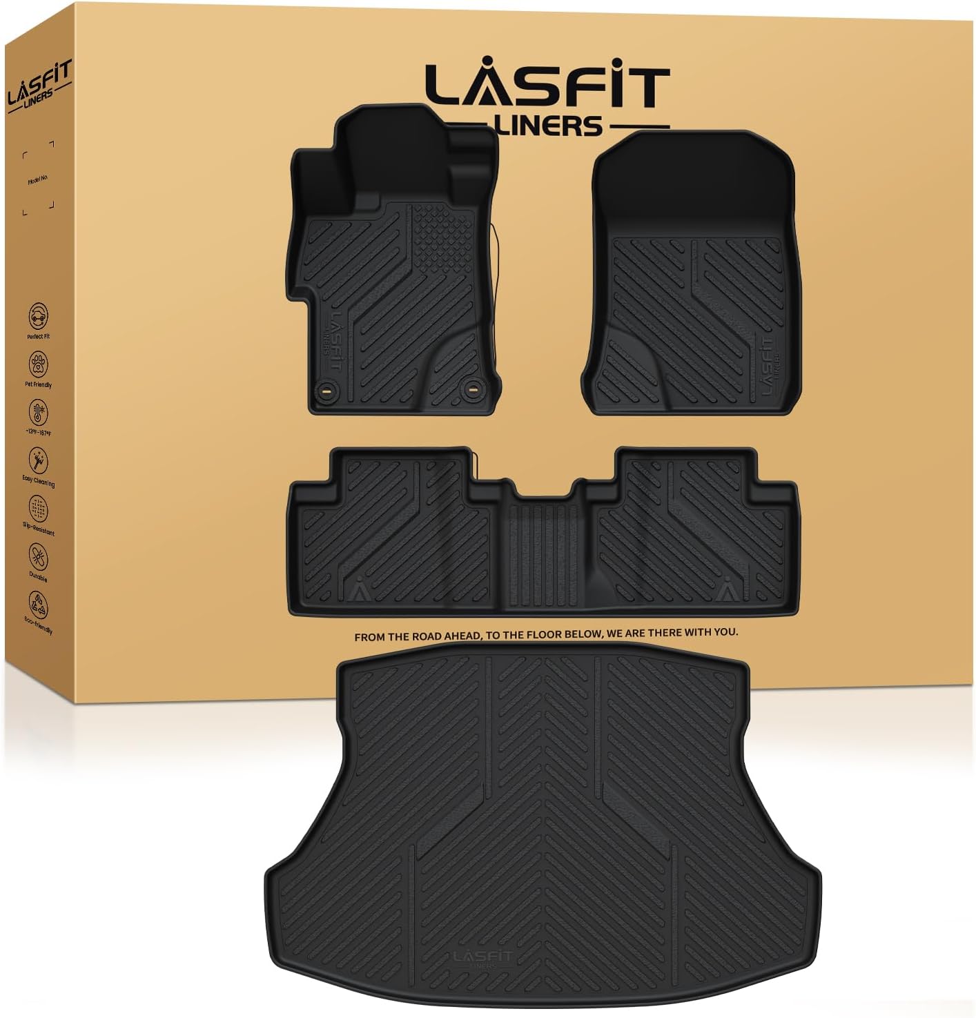 Detalle de LASFIT All-Weather Floor Mats, Honda Civic