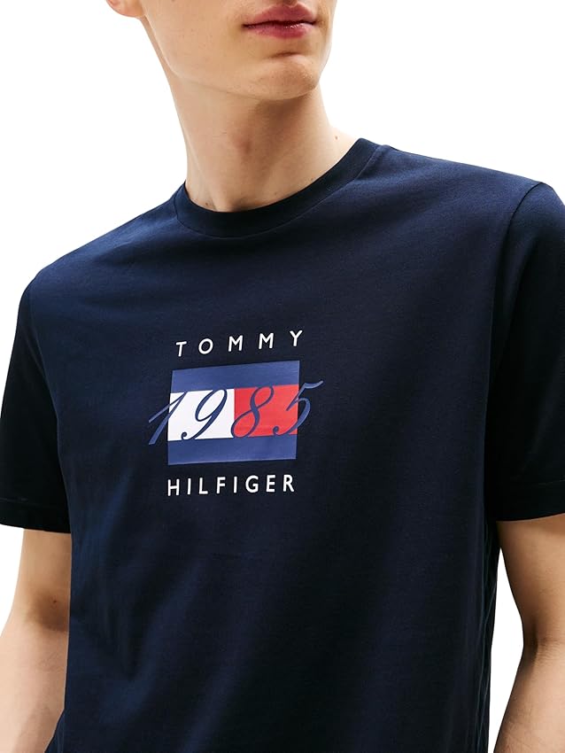 Thumbnail 2 de Tommy Hilfiger Camiseta Linear Flag XS Azul