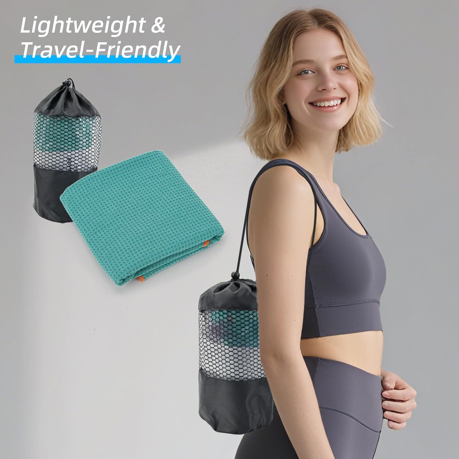 Thumbnail 4 de YESLIFE Non-Slip Hot Yoga Towel 72" x 24"