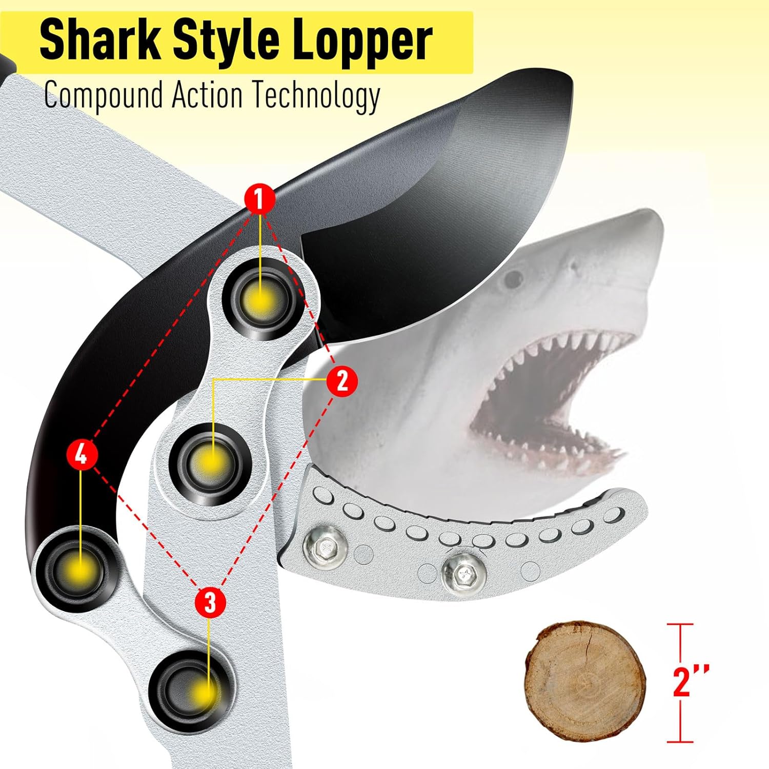 Thumbnail 2 de Jardineer Telescopic Loppers Set (3 pcs) with Extending Tree Lopper, Pruner & SK-5 Steel Blade