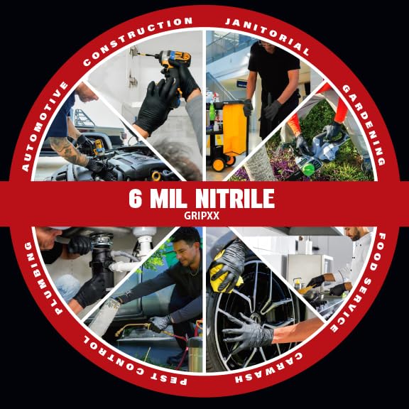 Thumbnail 6 de London Labs Heavy Duty 6 Mil Nitrile Gloves, Pack of 100