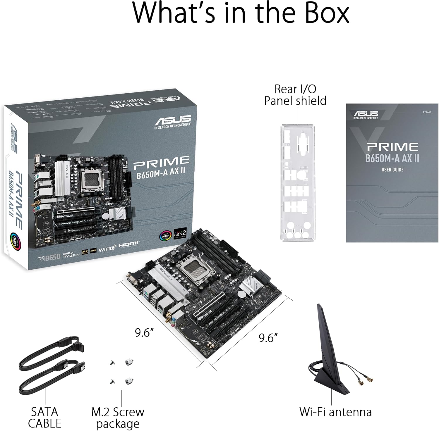 Thumbnail 5 de ASUS Prime B650M-A AX II motherboard with DDR5 2.5Gb LAN 🖥