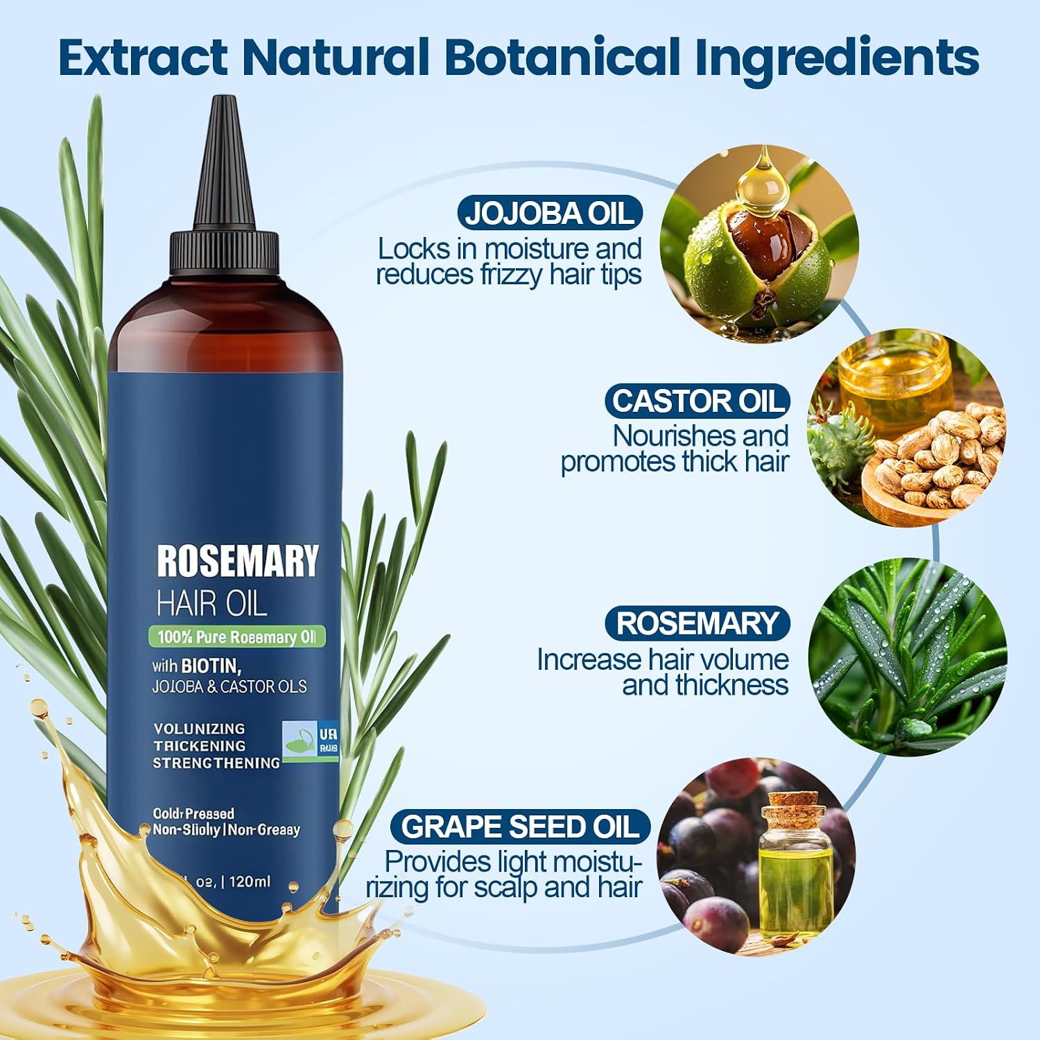 Thumbnail 1 de Aceite de Romero 120ml para cabello