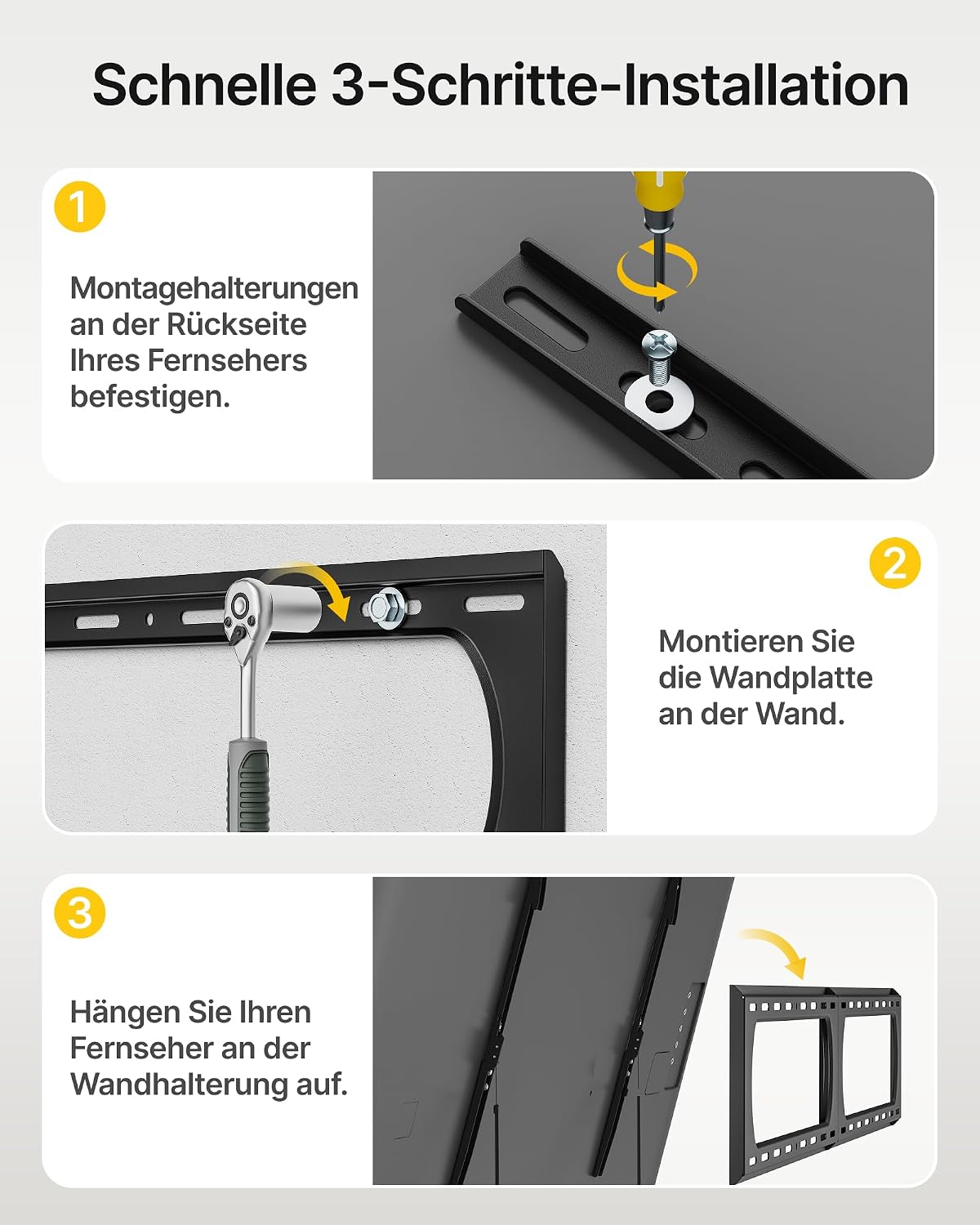 Thumbnail 6 de monTEK Heavy Duty TV Wandhalterung bis 136 kg