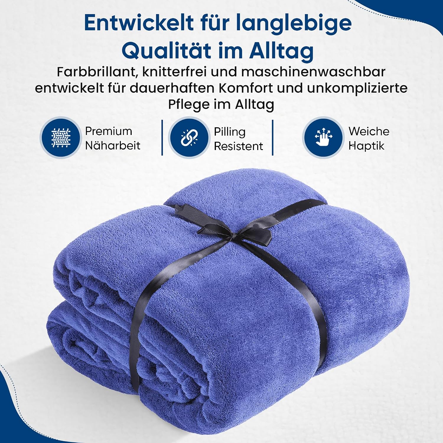 Detalle 2 de Feluna XXL Cuddle Blanket, 220 g/m² Coral Fleece, 220 x 200 cm