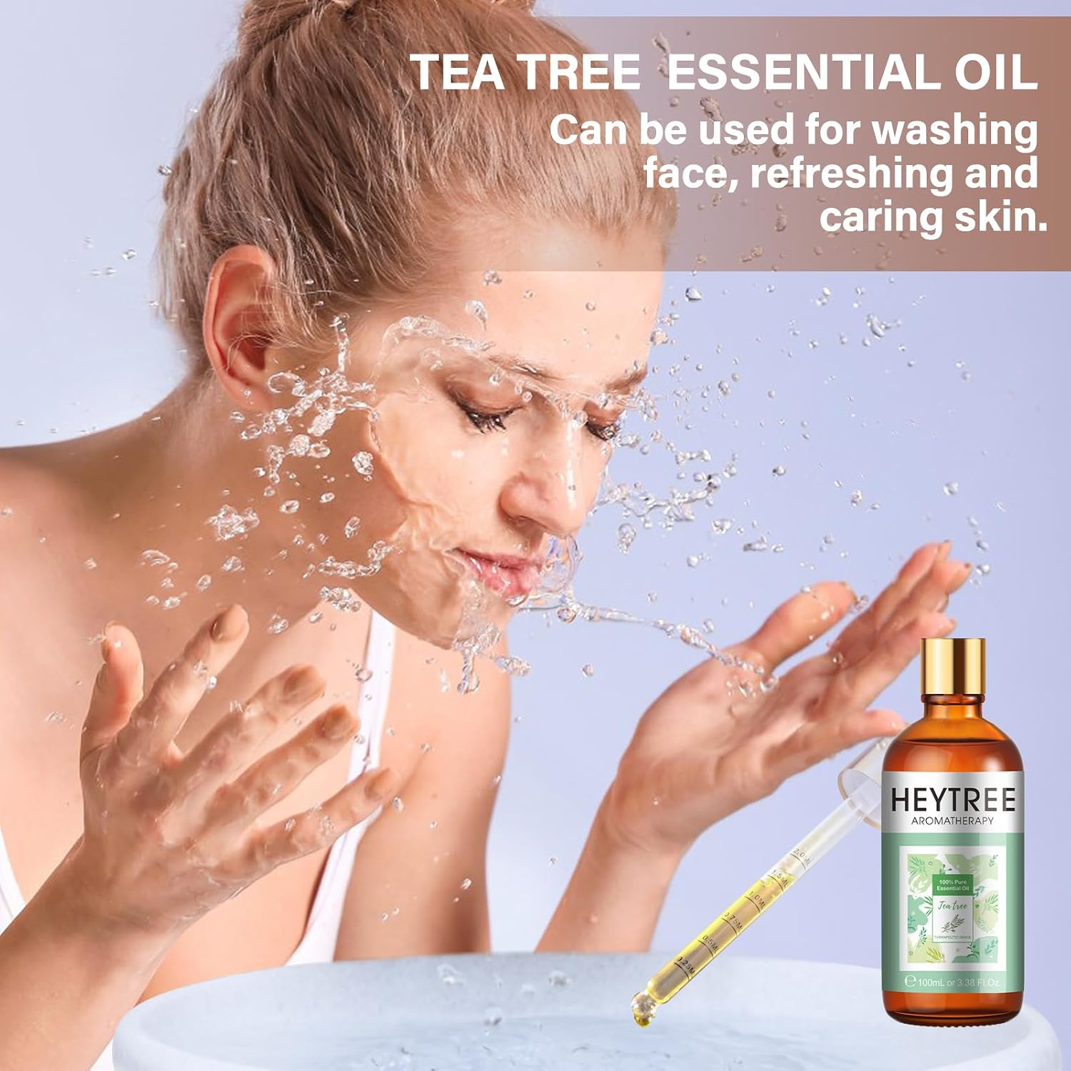 Detalle de Tea tree essential oil 100 ml for skin