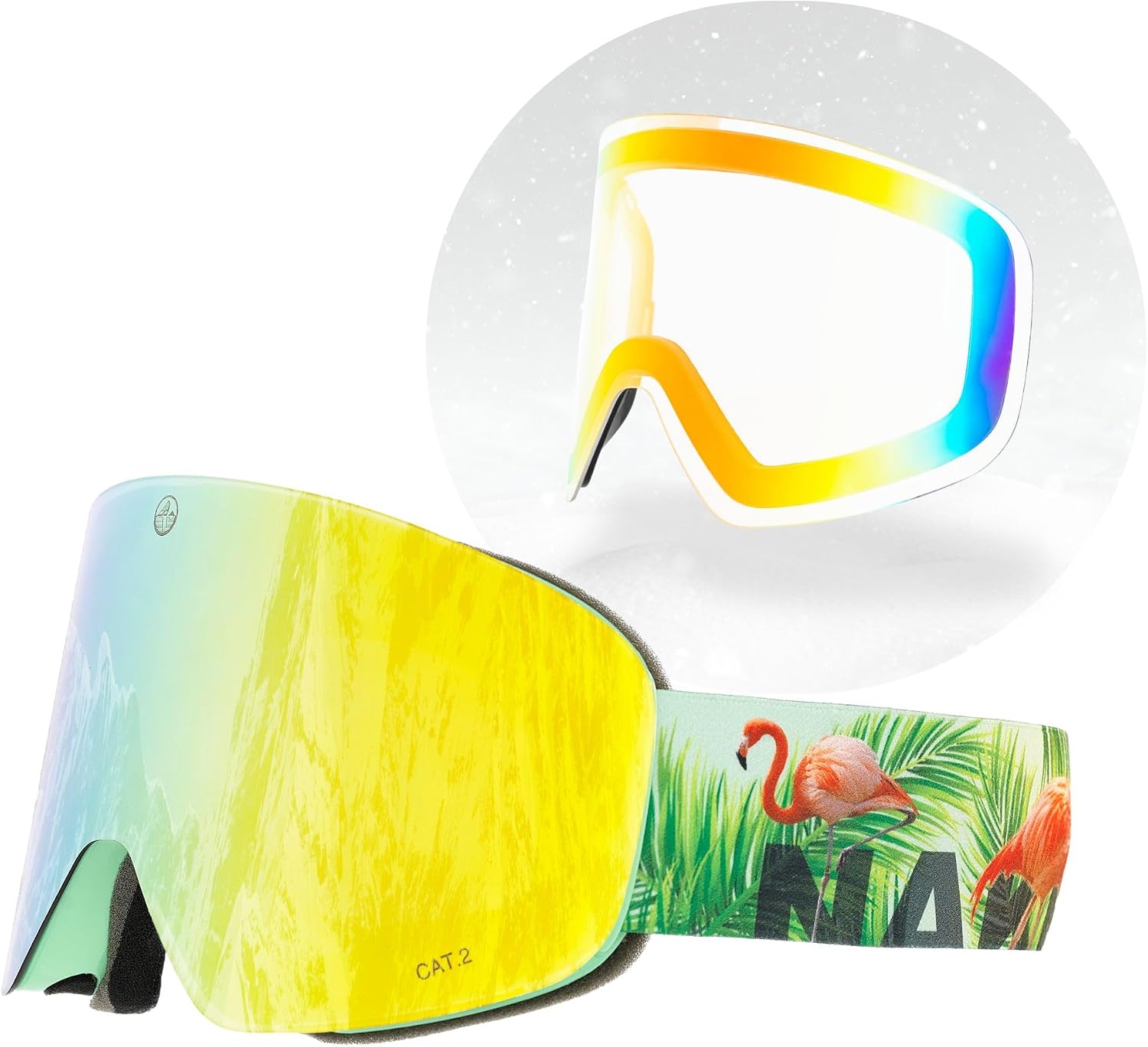 Detalle 2 de NAKED Optics The TROOP EVO Skibrille – Wechselgläser