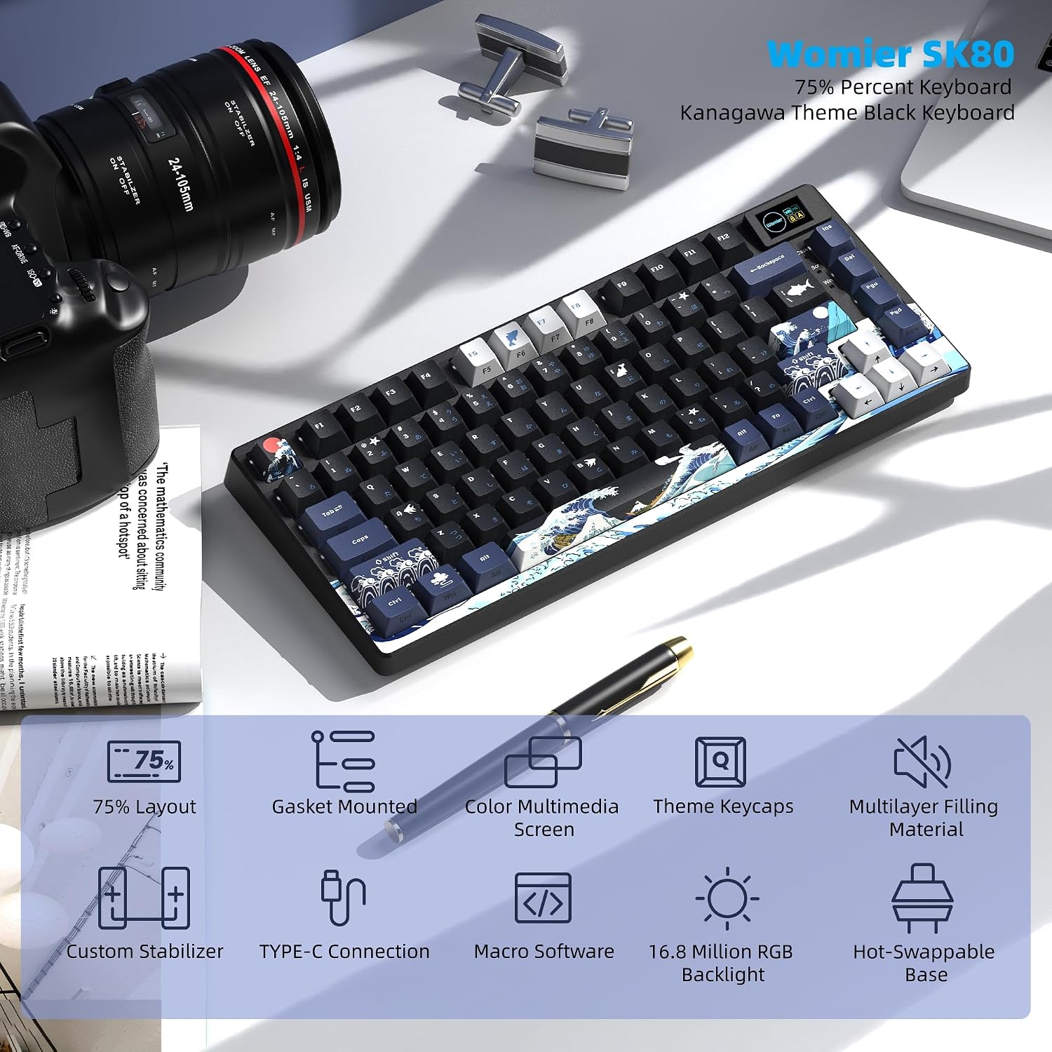 Thumbnail 5 de Womier SK80 75% mechanical keyboard
