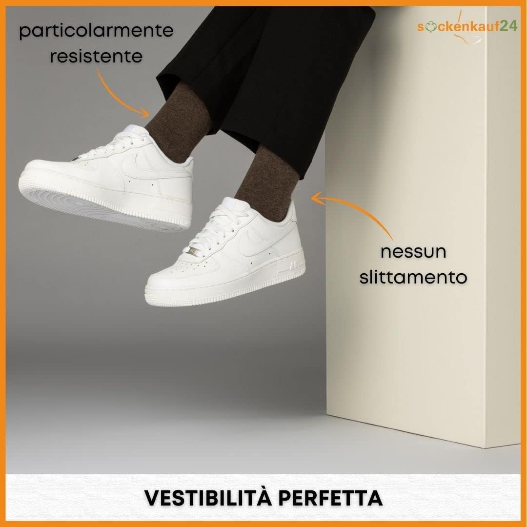 Detalle de sockenkauf24 10 paia di calze lunghe da uomo e donna business in cotone traspiranti