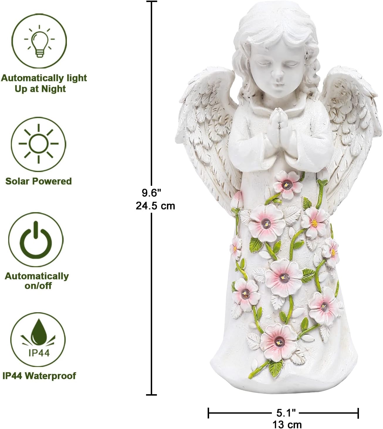 Detalle 2 de Goodeco Angel Garden Ornaments Statue 24.5cm