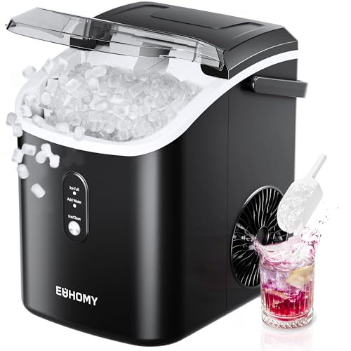 Detalle de EUHOMY Nugget Ice Maker: Chewable Pellet Ice on the Countertop
