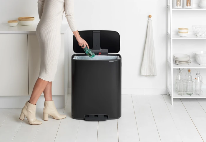 Thumbnail 12 de Brabantia Bo Treteimer 60 Liter Matt Black 🗑