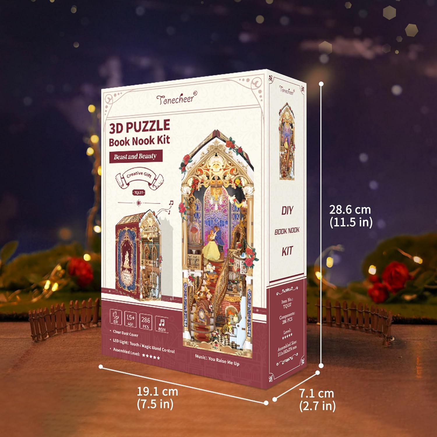Thumbnail 6 de Tonecheer Book Nook Kit fermalibri 3D