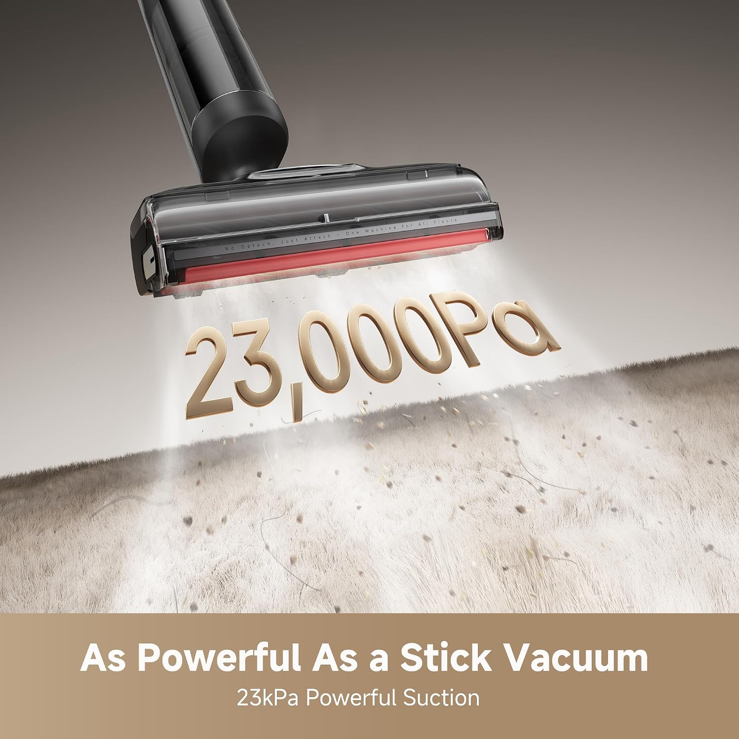 Detalle 2 de DREAME H15 Pro CarpetFlex Cordless Vacuum Mop with Dual Brushes