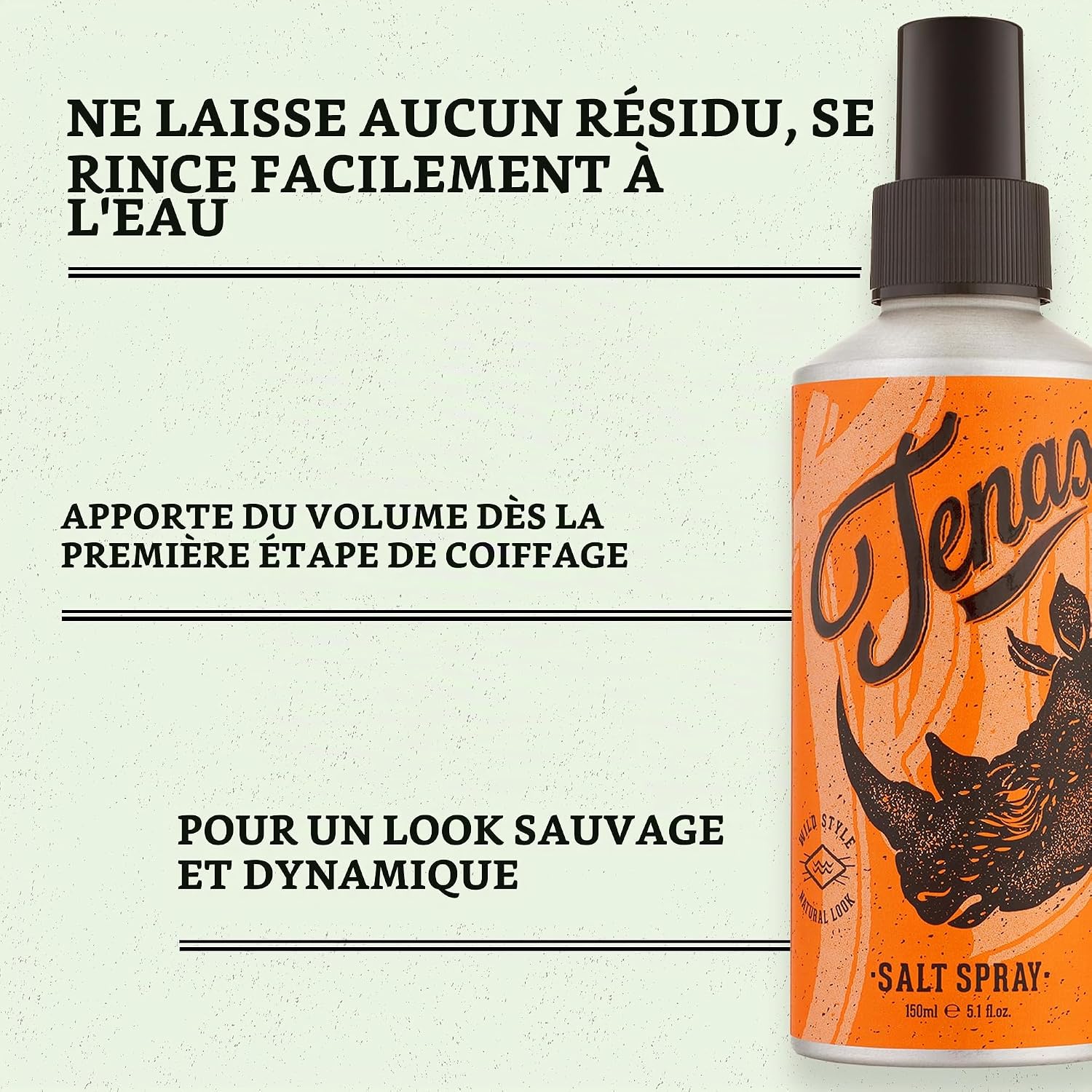 Detalle de Tenax zeezoutspray 150 ml, 6 stuks, met semi-matte finish en lichte grip