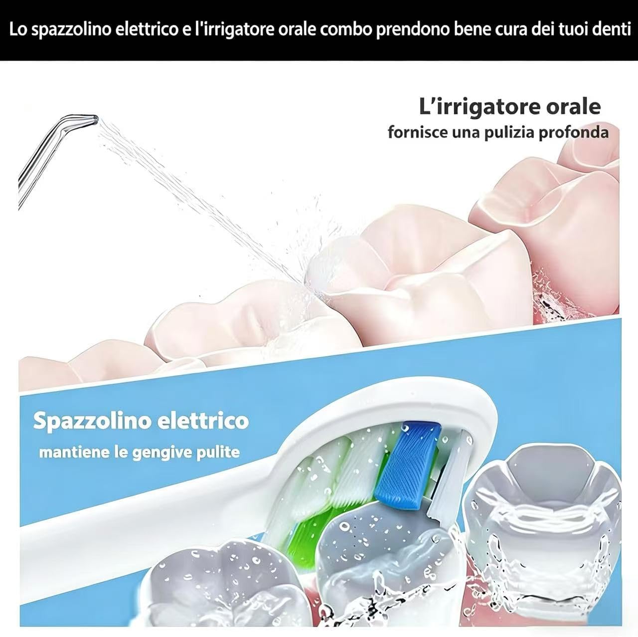 Thumbnail 4 de Set pulizia orale 2‑in‑1 con spazzolino elettrico